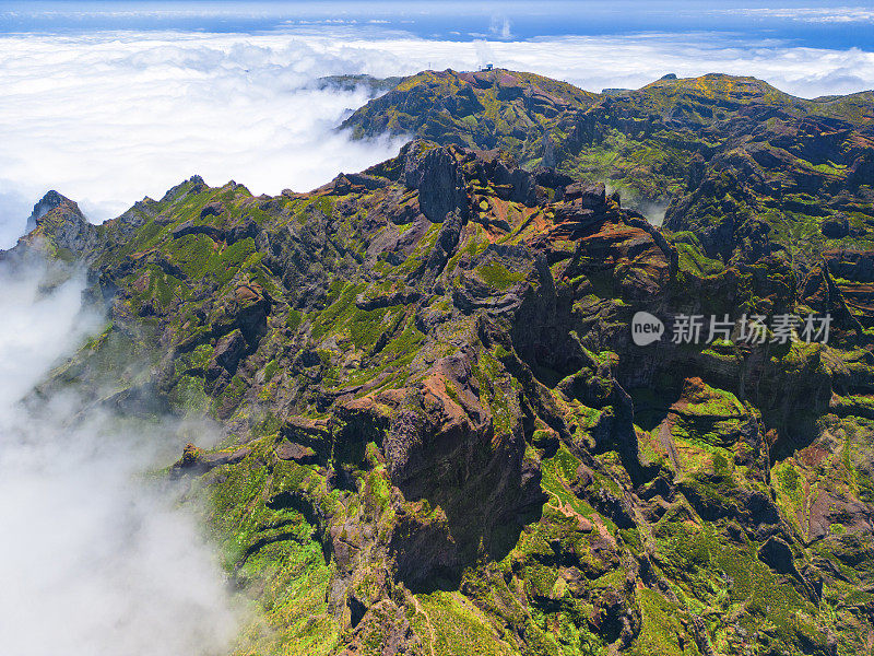 PR1 Pico do Arieiro山峰葡萄牙马德拉